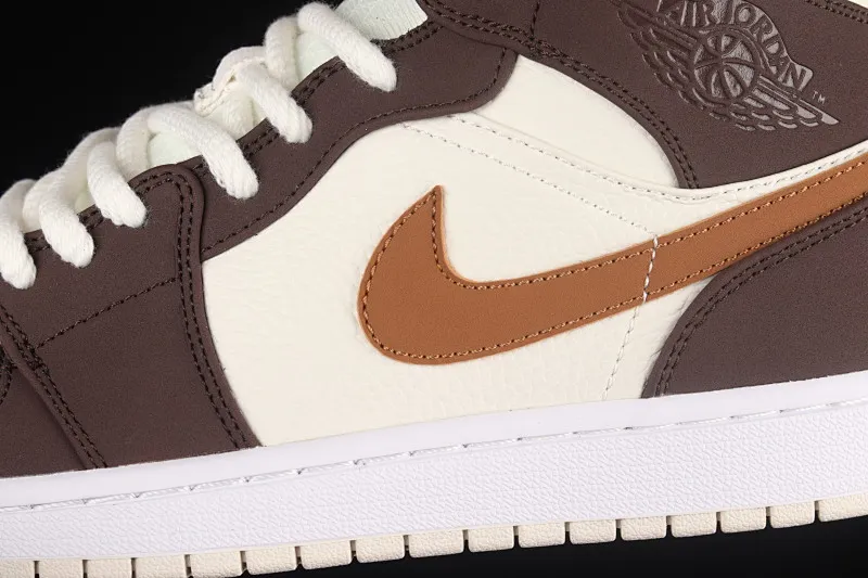 All categories Air Jordan Jordan series basketball shoes Air Jordan 1 Mid Air Jordan 1 Mid AJ1 Joe 1 meter brown mid-top retro basketball shoes DO6699-200